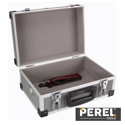 Mala caixa de ferramentas Prateada da marca PEREL TOOLS