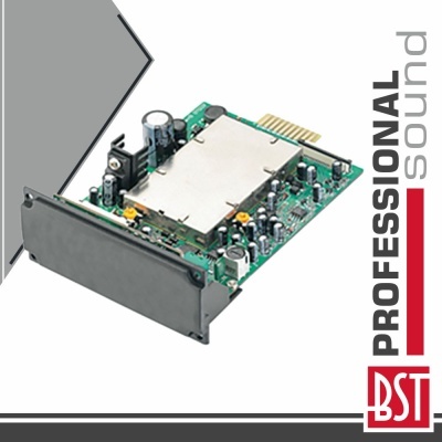 Placa eletrónica de som com texto PROFESSIONAl sound BST