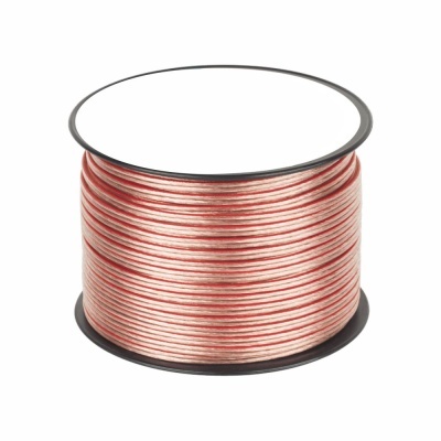 Bobine grande de fio de altifalante vermelho translucido com interior metálico