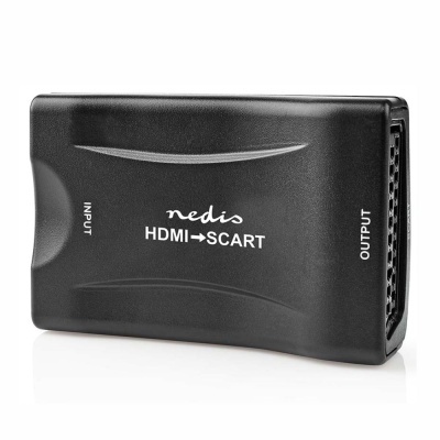 Adaptador HDMI para SCART preto Nedis com texto input e output