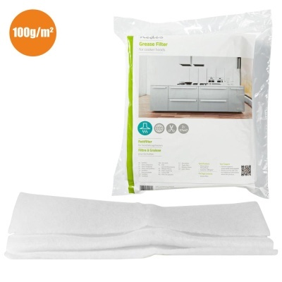 Filtro de gordura branco para exaustor em embalagem plástica