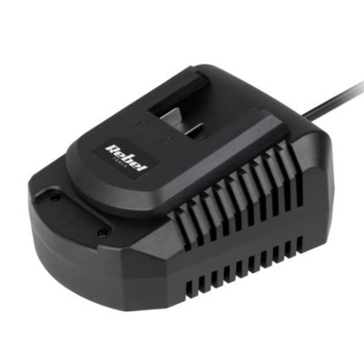 Carregador de bateria móvel preto da marca Rebel