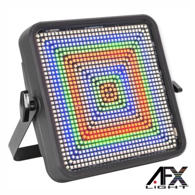 Iluminação LED quadrada colorida AFX Light com suporte