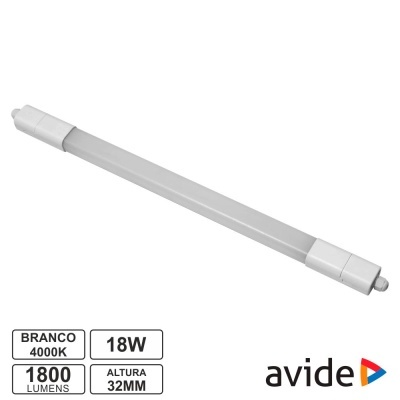 Lâmpada LED branca Avide 18W 4000K 1800 lumens