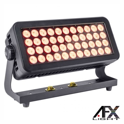 Refletor LED retangular preto AFX Light com 45 LEDs