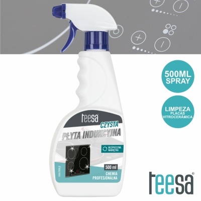 Frasco spray de limpeza para placa vitrocerâmica teesa 500 ml