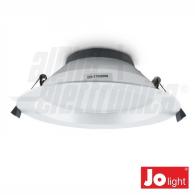 Lâmpada LED embutir branca com presilhas e etiqueta Jo light