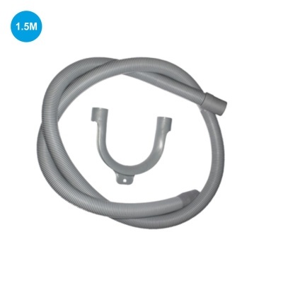 Manga flexível cinza com suporte plástico cinza e etiqueta 1.5M