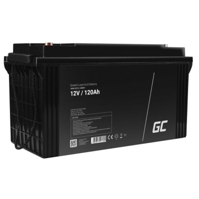 bateria selada ácido chumbo preta 12V 120Ah GC