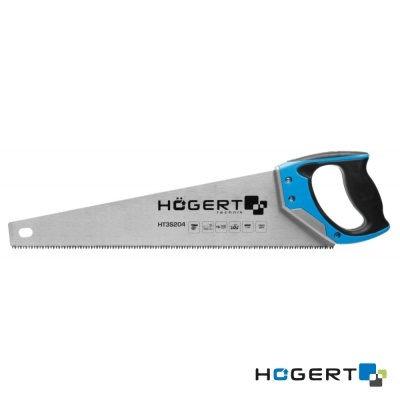 Serrote manual HÖGERT com cabo preto e azul e lâmina metálica