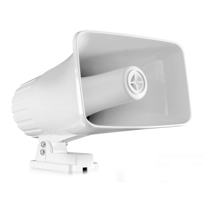 Altifalante branco retangular com suporte