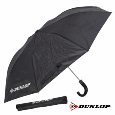 Guarda-chuva preto Dunlop com estojo e logotipo