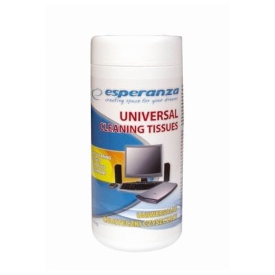 Pacote de lenços de limpeza universais Esperanza com imagem de computador