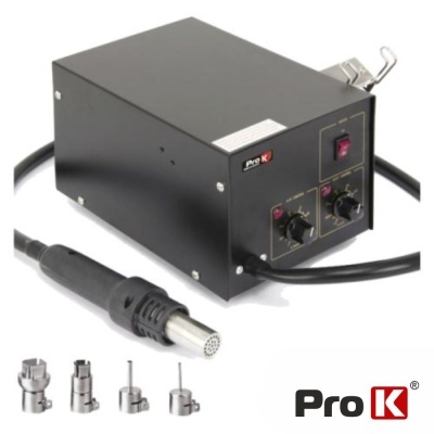 Unidade de solda Pro K preta com bicos e cabo