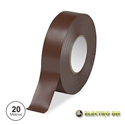 Rolo de fita adesiva castanha com 20 metros e logotipo ELECTRO DH