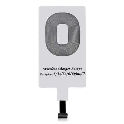 Receptor de carregamento sem fios para iPhone com texto de compatibilidade