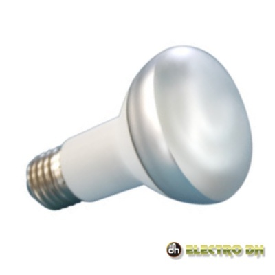 Lâmpada LED R63 prata e branca com logo ELECTRO DH