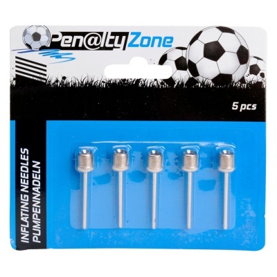 Embalagem com cinco agulhas para encher bolas de futebol
