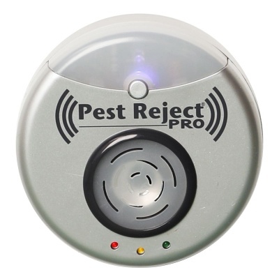 Dispositivo eletrônico Pest Reject PRO prateado com LEDs e botão