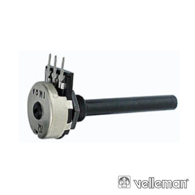 Resistência tubular preta com termóstato circular metálico e terminais de ligação