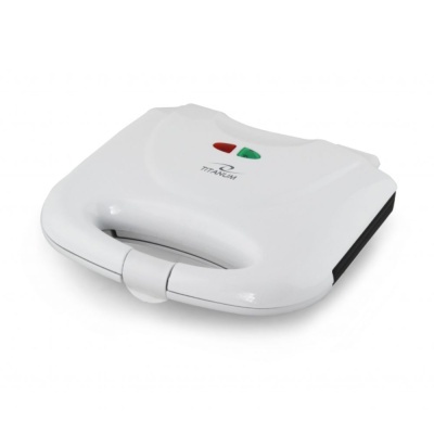 Máquina de sanduíches branca Moulinex com luzes indicadoras