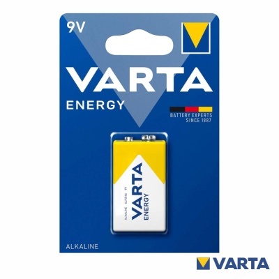 Bateria VARTA Energy 9V alcalina em embalagem azul