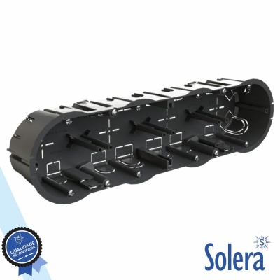 Estante organizadora de sapatos Solera preta em plástico com 14 compartimentos