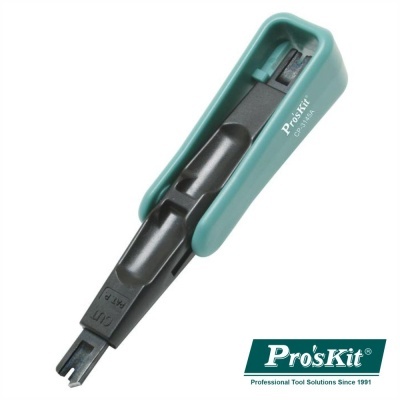 Ferramenta manual Pro'sKit em plástico preto e verde azulado, com logótipo da marca.