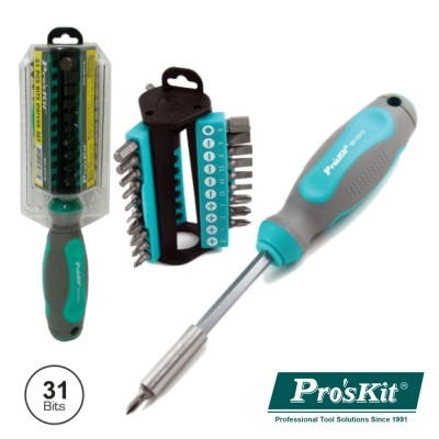 Conjunto de ferramentas Pro'sKit com cabo de chave e 31 bits