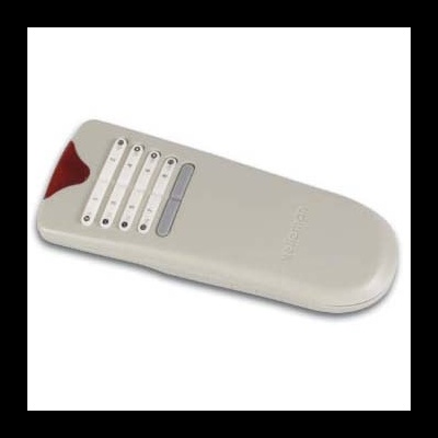 Comando remoto cinzento claro com botões numerados