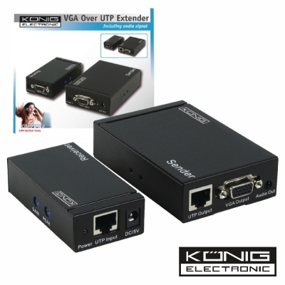 Extensores VGA sobre cabo UTP KÖNIG ELECTRONIC