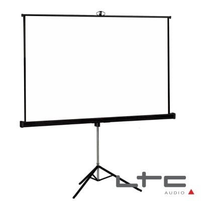 Ecrã de projeção branco com suporte de tripé