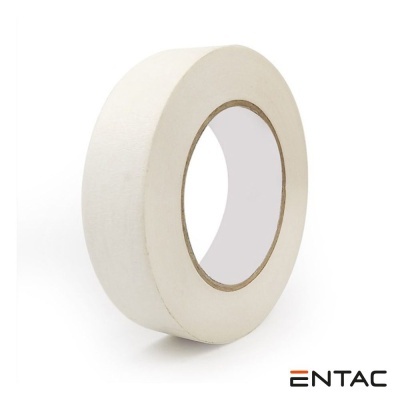 Rolo de fita adesiva branca com núcleo de cartão