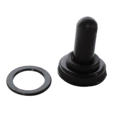 Botão de borracha preto com anel vedante