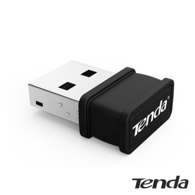 Pen USB preto e prateado da marca Tenda com conector USB