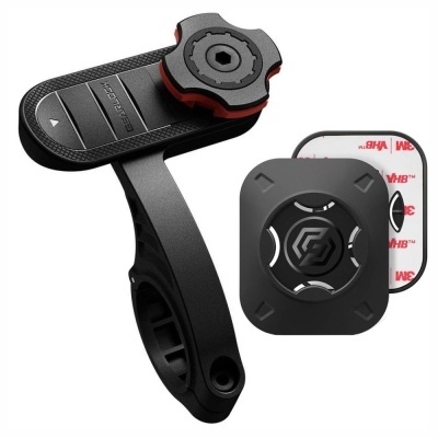 Suporte de bicicleta preto com base adesiva 3M VHB