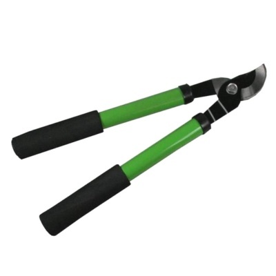 Tesaoura de poda com cabo verde e pega preta