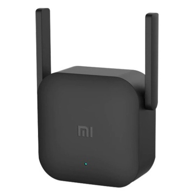 Extensor Wi-Fi preto Xiaomi com duas antenas verticais