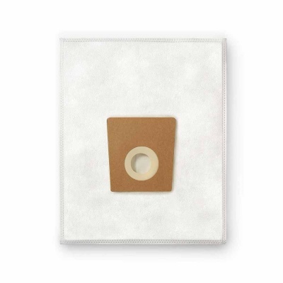 Saco de aspiração branco com adaptor castanho para aspirador