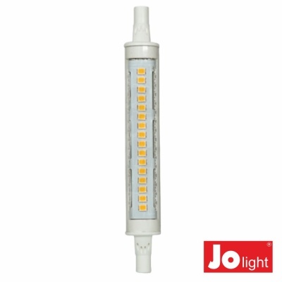 Lâmpada LED R7S com LED amarelos e conector branco