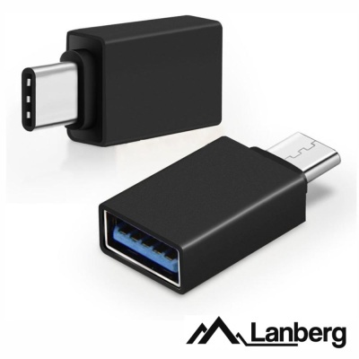 Adaptadores Lanberg USB tipo C para Micro USB e USB 3.0 preto
