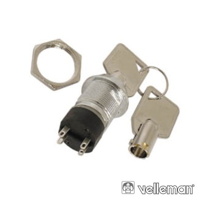 Interrutor de bloqueio metálico com chaves e porca