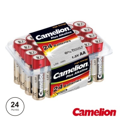 Pack 24 pilhas Camelion Plus Alkaline AA