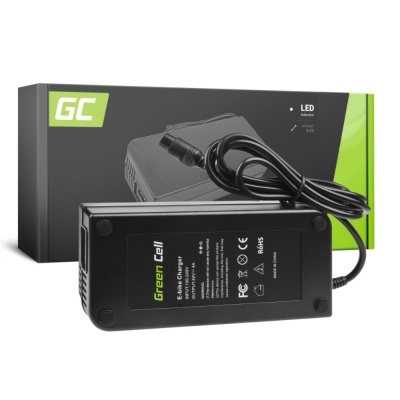 Carregador Green Cell preto 90W com cabo e embalagem preta e verde