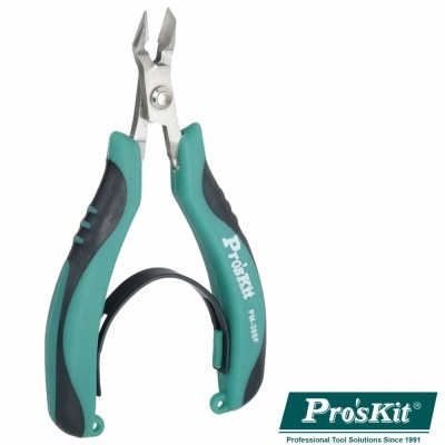 Alicate de precisão Pro'sKit PM-535P com cabo verde e preto