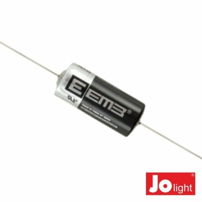 fusível cilíndrico preto com etiquetas brancas com texto