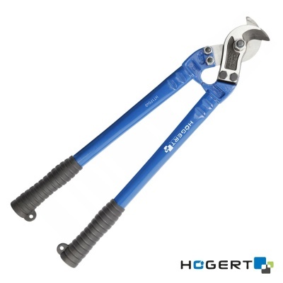 Alicate de cabo longo azul com punhos pretos e lâminas metálicas