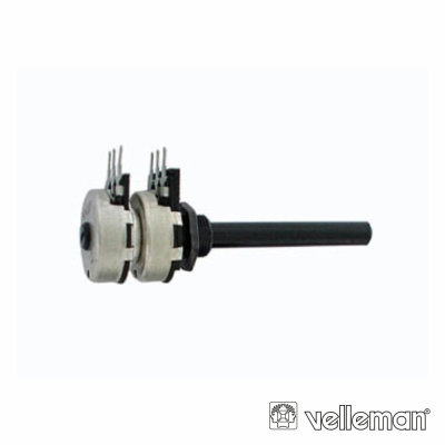 Interruptor rotativo Velleman com pinos metálicos e haste preta