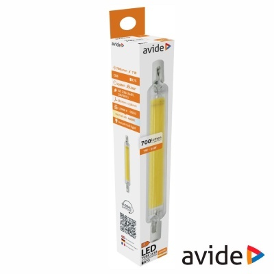 Embalagem branca de luz LED Avide com lâmpada tubular amarela