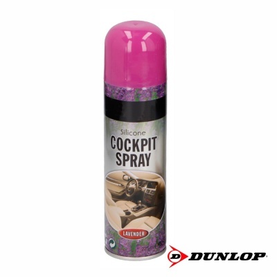 Lata de spray Dunlop Silicone Cockpit Spray com tampa rosa